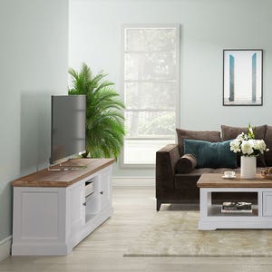 Clementine Two Toned Entertainment Unit