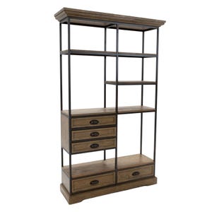 Houston Bookcase 5 Drawers