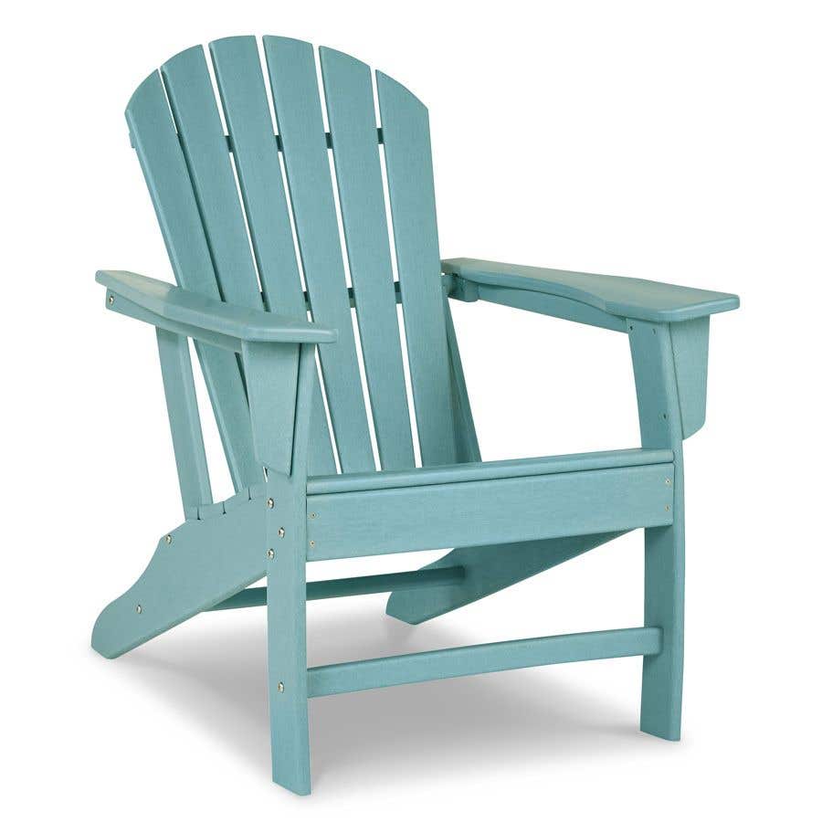 Aqua plastic store adirondack chairs