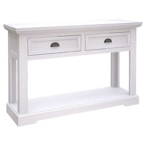Clementine White Hall Table