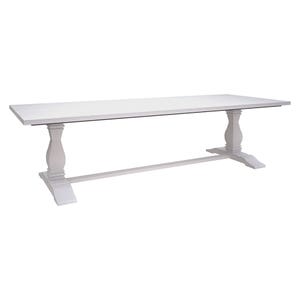 Clementine White 3m Dining Table Refectory Base
